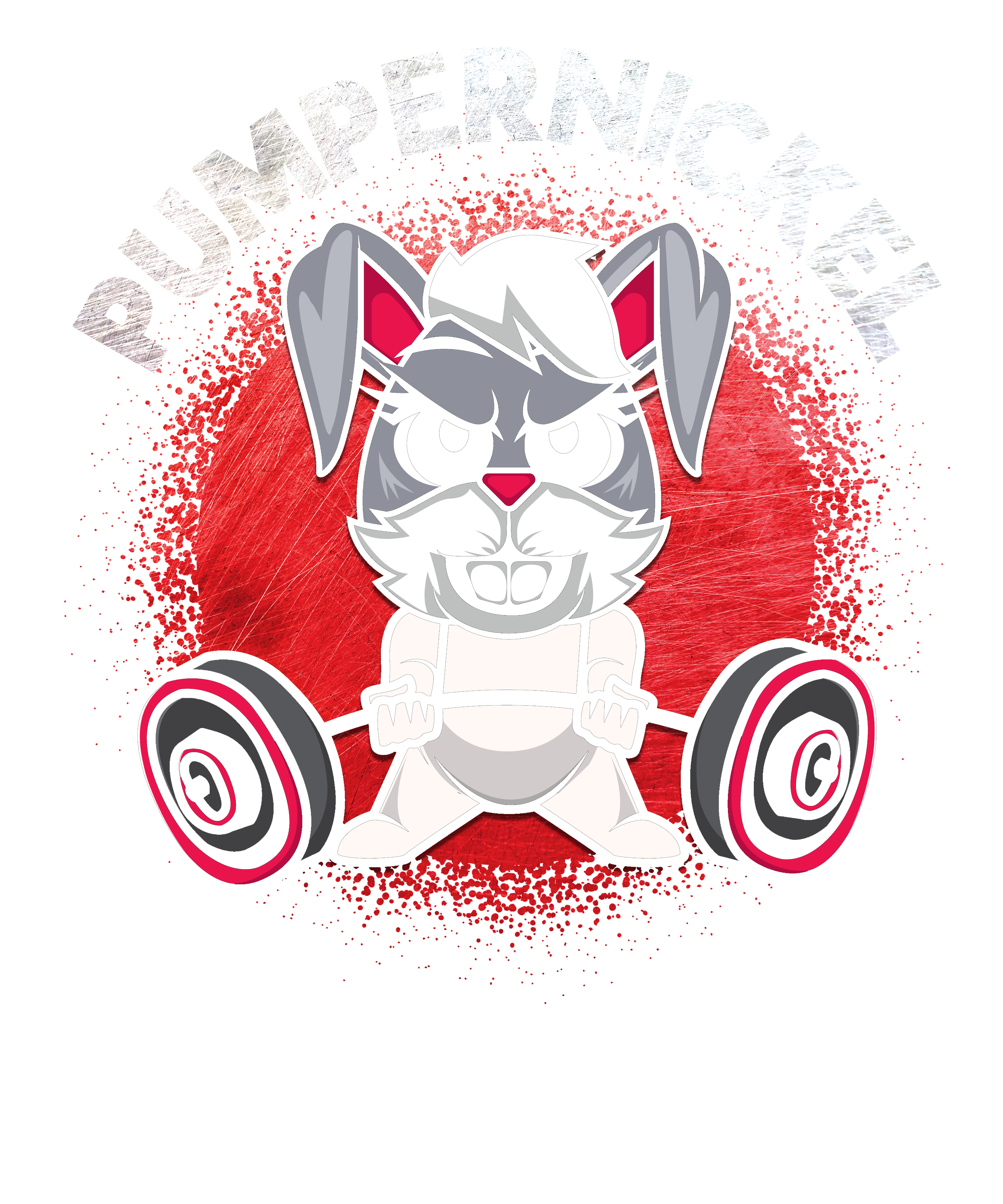 5. Fit Pumpernickel Fitness Gym workout Hase, Kaninchen T-Shirt